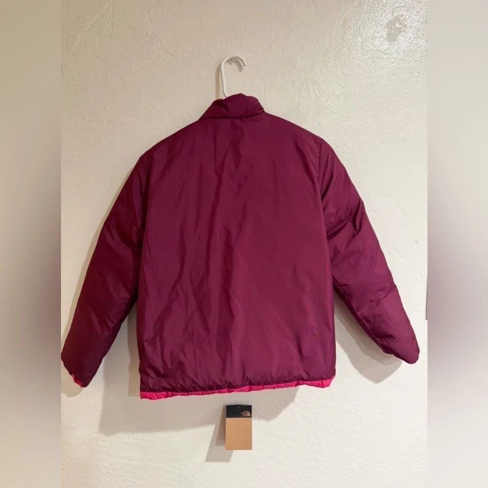 The North Face Reversible Pink and Purple Puffer Jacket for Teens (L-12)